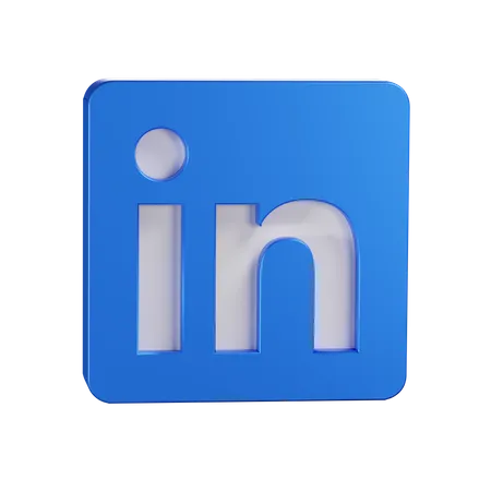 Free Logotipo de LinkedIn  3D Icon