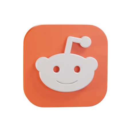 Free Logotipo de reddit  3D Icon