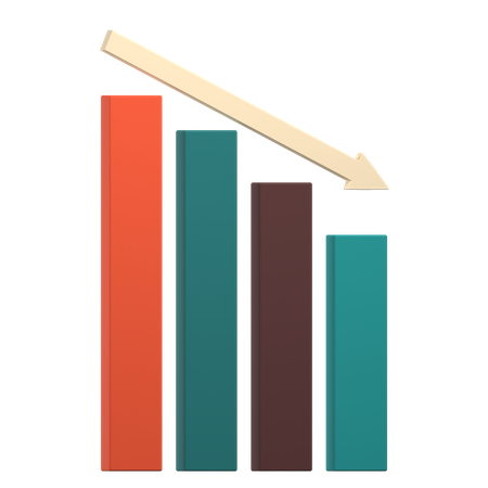 Free Loss Graph  3D Icon