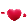 3d love arrow emoji