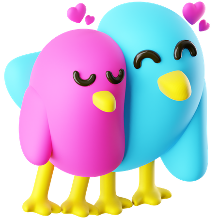 Free Love Birds 3D Icon