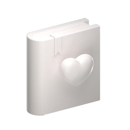 Free Love Book  3D Illustration