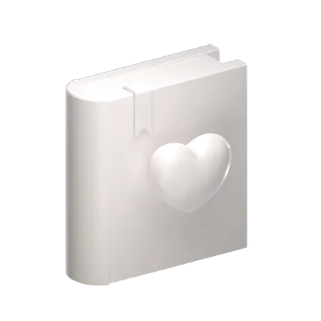 Free Love Book  3D Illustration