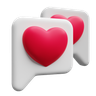 3d love messages logo
