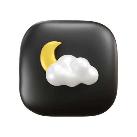 Free Clima de luz da lua  3D Icon