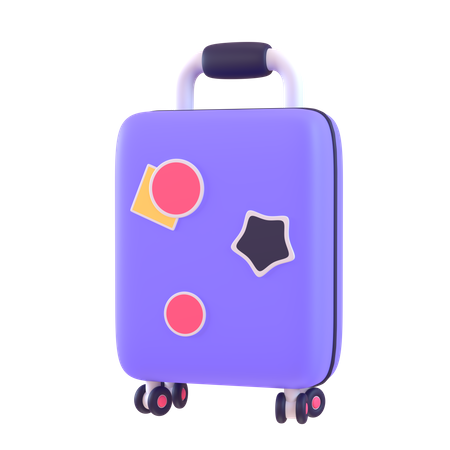 Free Luggage  3D Icon