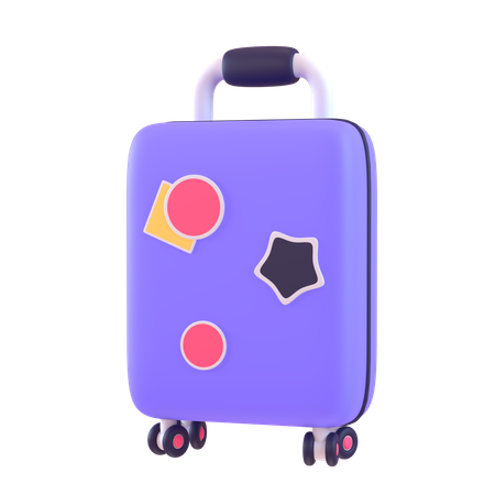Free Luggage  3D Icon