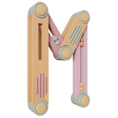 Free M alfabeto  3D Icon