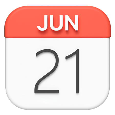 Free Macos Calendar  3D Icon