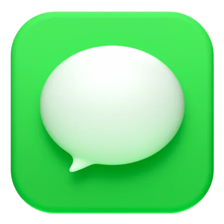 Free MacOs Messages  3D Logo