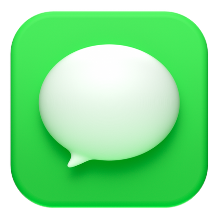 Free MacOs Messages  3D Icon