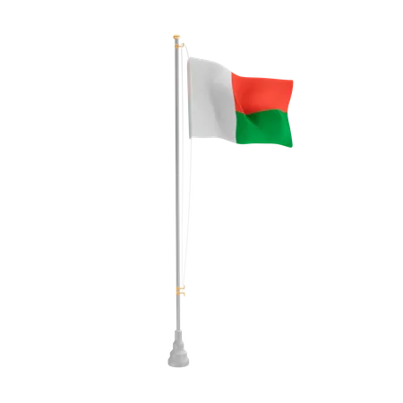 Free Madagascar  3D Flag