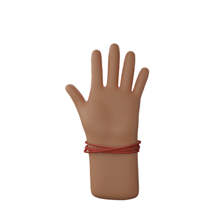 Free Main montrant le geste d'arrêt  3D Icon