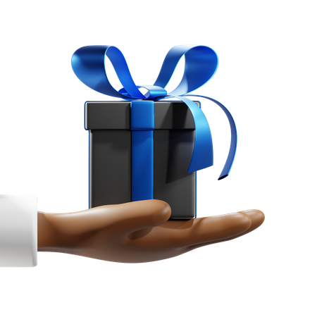 Free Main tenant une boîte cadeau  3D Icon