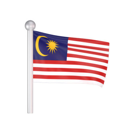 Free Malaysia Flag  3D Icon