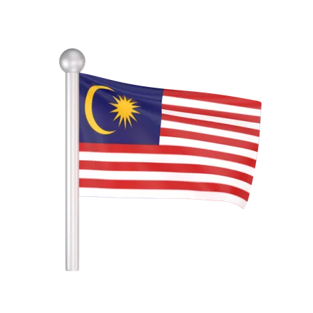 Free Malaysia Flag  3D Icon