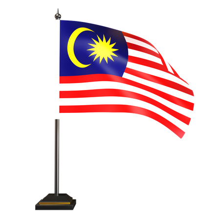 Free Malaysian Flag  3D Icon