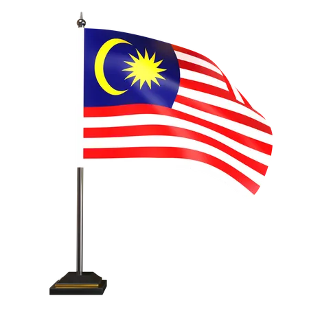 Free Malaysian Flag  3D Illustration