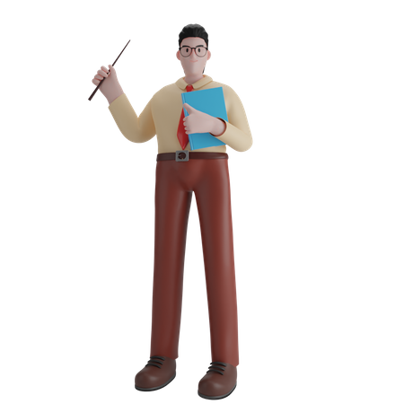 Free Male Professor  3D Icon