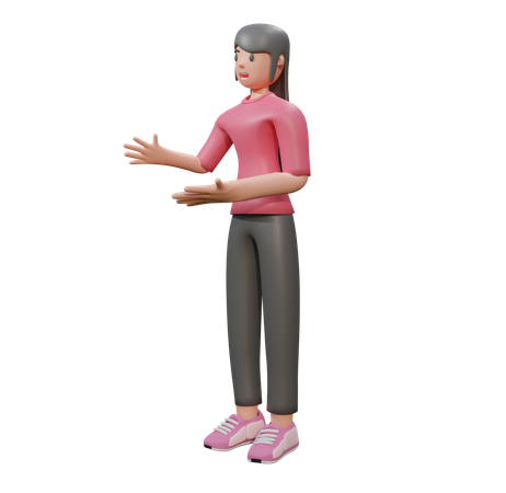 Free Man talking with someone  3D Icon
