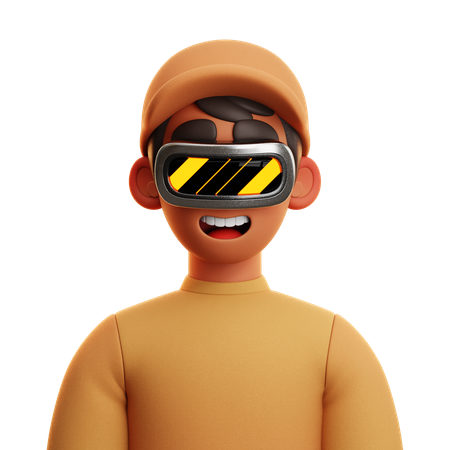Free MAN WITH HAT  3D Icon