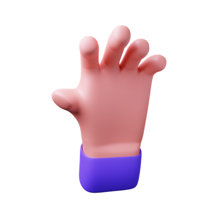 Free Mão assustadora  3D Illustration