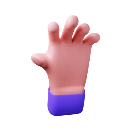 Free Mão assustadora  3D Illustration