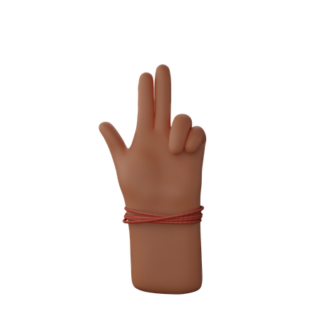Free Mão mostrando sinal de arma com o dedo  3D Icon