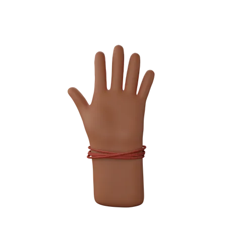 Free Mão mostrando sinal de pare  3D Illustration