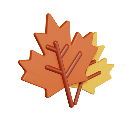 Free Maple Leaf  3D Icon