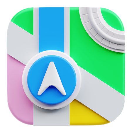 Free Maps  3D Icon