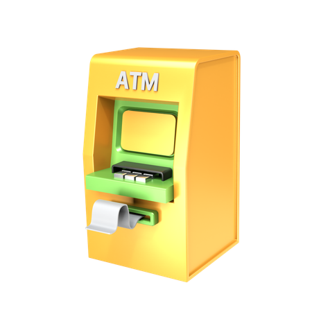Free Máquina ATM  3D Icon