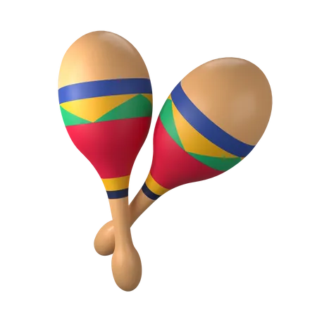 Free Maracas  3D Icon