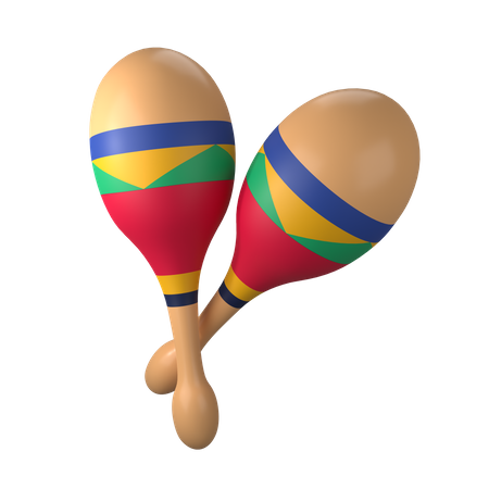 Free Maracas  3D Icon