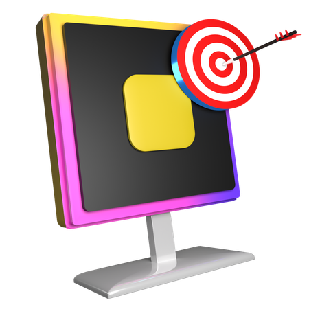 Free Marketing Goal  3D Icon