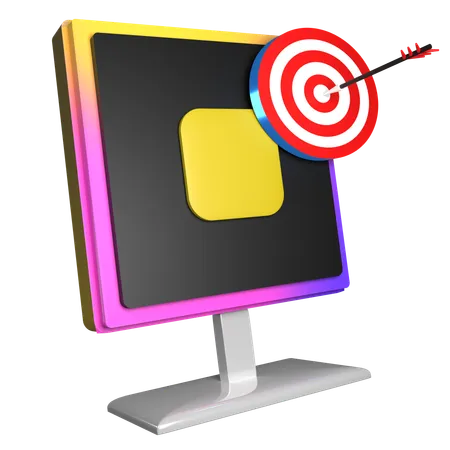 Free Marketing Goal  3D Icon