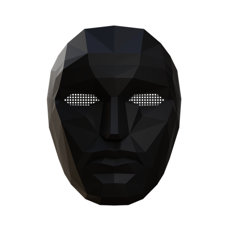 Free Máscara de homem de frente  3D Illustration