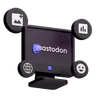 Mastodon On Desktop Monitor