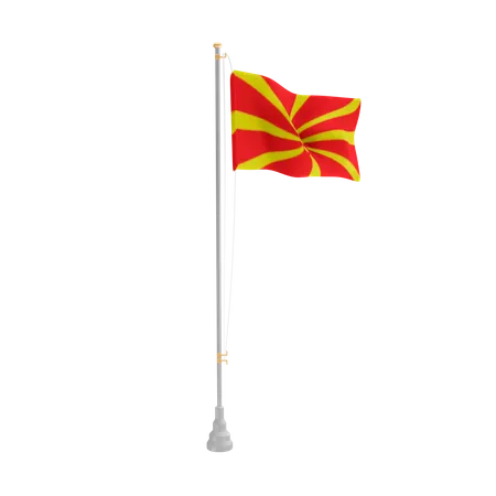 Free Mazedonien  3D Flag