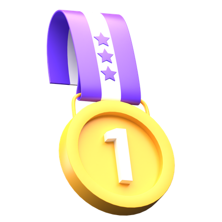 Free Medaille für den ersten Platz  3D Icon