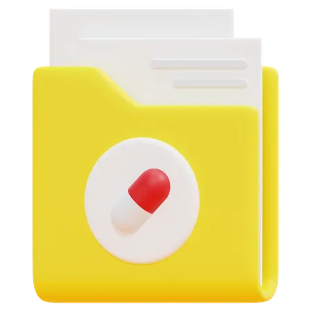 Free Medical Folder  3D Icon