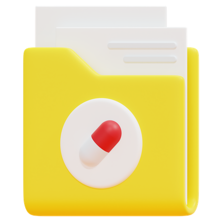 Free Medical Folder  3D Icon