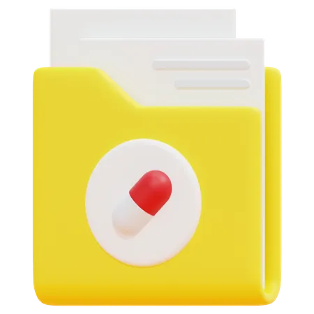 Free Medical Folder 3D Icon