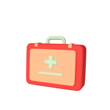 Free Medical Kit  3D Icon