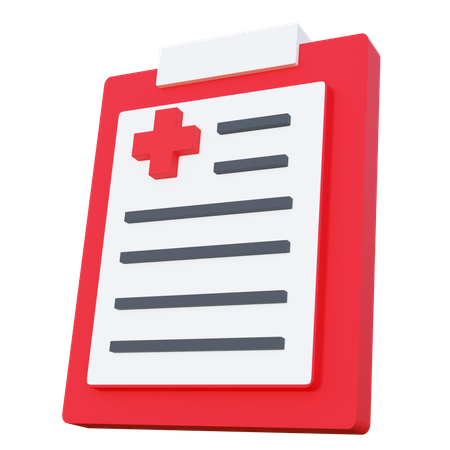 Free Medical Report  3D Icon