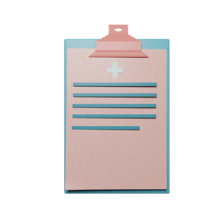 Free Medical Report  3D Icon