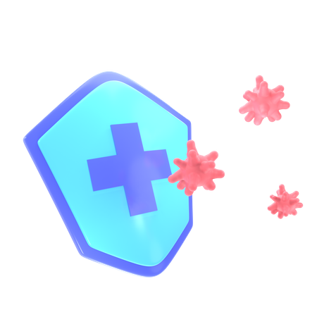 Free Medical Shield  3D Icon