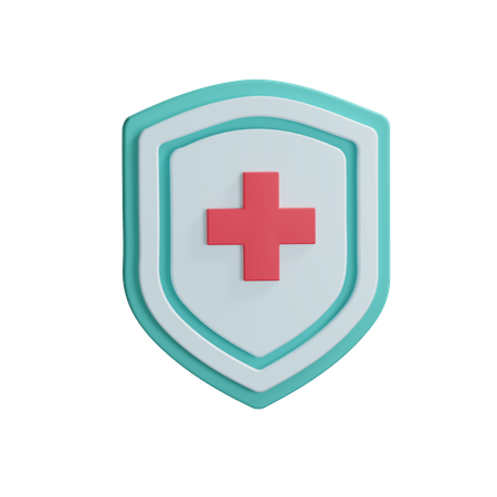 Free Medical Shield  3D Illustration