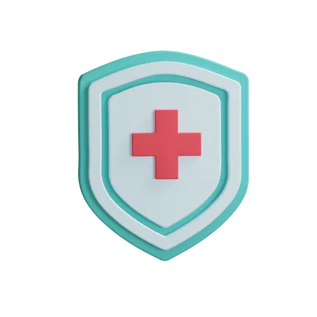 Free Medical Shield  3D Illustration