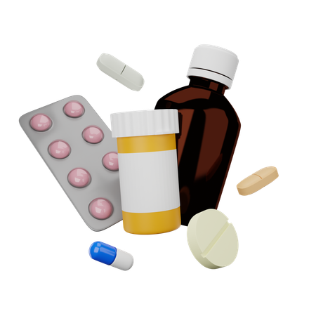 Free Medicamento  3D Icon